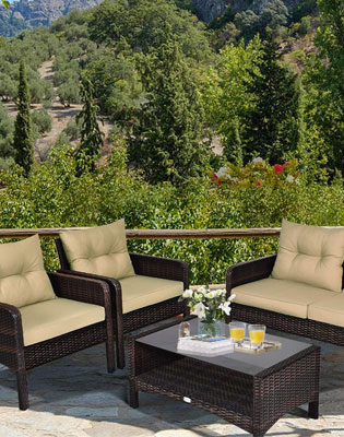 Rattan Sofa Set