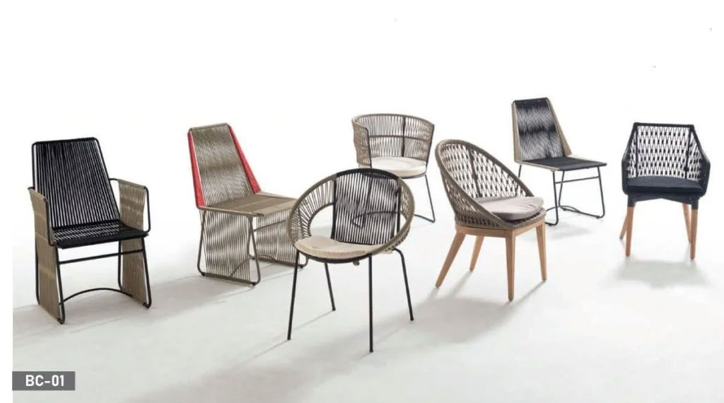 Braid Rope Chair Set