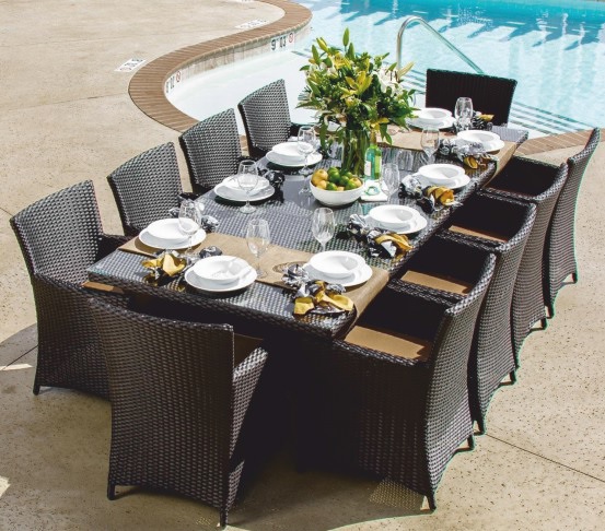Wicker Dining Set